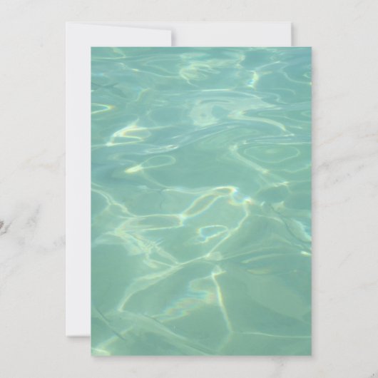 トロピッ結婚クのカジュアル私設式 招待状 (裏面)