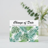 トロピッ結婚クの延期された変更日 ポストカード (スタンド正面)
