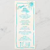 トロピッ結婚クファンキー結婚のメニュー メニュー (正面)