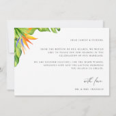 トロピッ結婚ク写真サンキューカード サンキューカード (裏面)