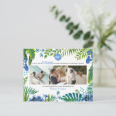 トロピッ結婚ク葉のあり | 3枚のフォトカード ポストカード (スタンド正面)