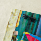 トロピッ航海のクホワイトサンドビーチ帆船 ビーチタオル (インサイチュ)