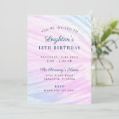 トロピッ色彩の鮮やかクリーフ誕生日 招待状 (スタンド正面)