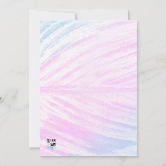 トロピッ色彩の鮮やかクリーフ誕生日 招待状 (裏面)