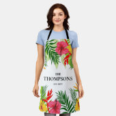 トロピッ葉クと花カスタムの姓 エプロン (着用した状態)