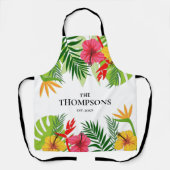 トロピッ葉クと花カスタムの姓 エプロン (正面)