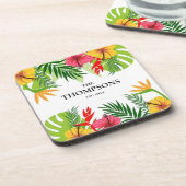 トロピッ葉クと花カスタムの姓 コースター (左側)