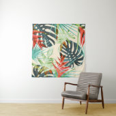 トロピッ葉クと花:鮮やか模様 タペストリー (インサイチュ)