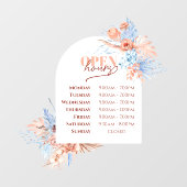 トロピッ葉クなとアーチ開放時間の窓が貼り付く ウィンドウサイン (シート)