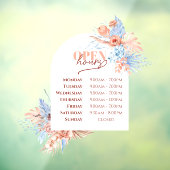 トロピッ葉クなとアーチ開放時間の窓が貼り付く ウィンドウサイン (シート3)