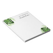 トロピッ葉クなジャングルスクリプパーソナライズされたトシックN ノートパッド (アングル)