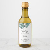 トロピッ葉クなワインラベル結婚に感謝 ワインラベル (正面)