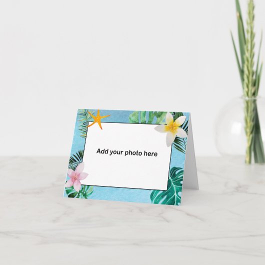 トロピッ葉クな花ありがとう小さな庭 サンキューカード (正面)