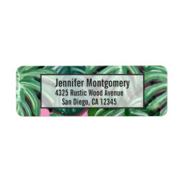 トロピッ葉クな葉の緑と緑 ラベル