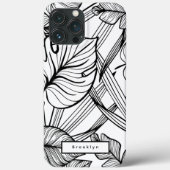 トロピッ葉クの白黒 Case-Mate iPhoneケース (裏面)