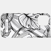 トロピッ葉クの白黒 Case-Mate iPhoneケース (裏面 (横))