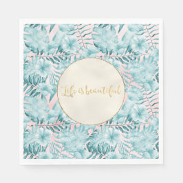 トロピッ葉クアクア金ゴールド スタンダードランチョンナプキン