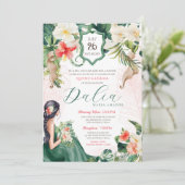 トロピッ葉クエメラルドグリーンフローラキンセアニェラ 招待状 (スタンド正面)