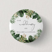 トロピッ葉クエレガントなウェディングゲストの好意 缶バッジ (正面)
