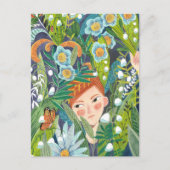 トロピッ葉クガールグモダンリーン ポストカード (正面)