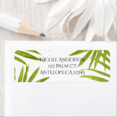 トロピッ葉クサマーエレガントウェディング招待状 ラベル (インサイチュ)