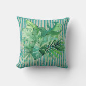 トロピッ葉クティール(緑がかった色)シェード クッション (正面)