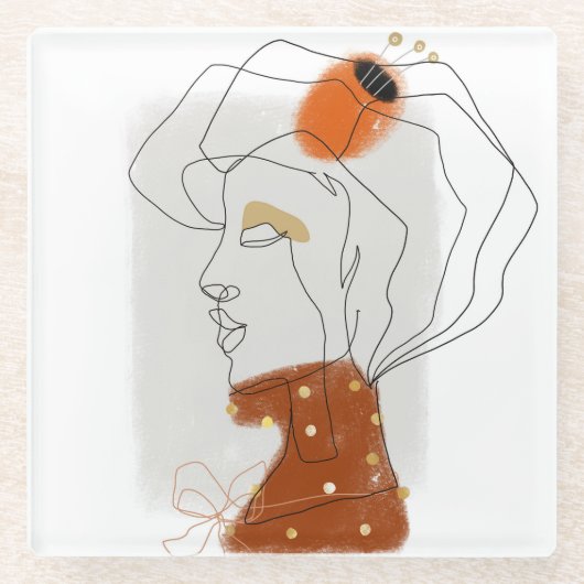 トロピッ葉クデザイン、シームレスなパターン。 ガラスコースター (正面)