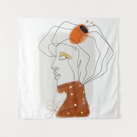 トロピッ葉クデザイン、シームレスなパターン。 タペストリー (正面)