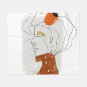 トロピッ葉クデザイン、シームレスなパターン。 フリースブランケット (正面(横))