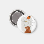 トロピッ葉クデザイン、シームレスなパターン。 マグネット (正面/裏面)