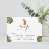 トロピッ葉クハワイアンルアウ(ハワイ式宴会)RSVP 出欠カード (スタンド正面)