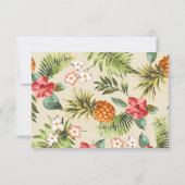 トロピッ葉クハワイアンルアウ(ハワイ式宴会)RSVP 出欠カード (裏面)