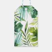 トロピッ葉クハワイアン夏結婚式の引き出物 ギフトタグ (裏面)