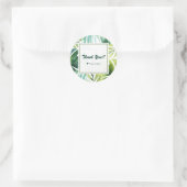 トロピッ葉クハワイアン夏結婚式の引き出物 ラウンドシール (バッグ)