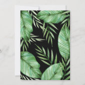 トロピッ葉クバースデーパーティールアウ（ハワイ式宴会）招待状 招待状 (裏面)