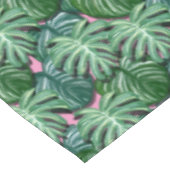 トロピッ葉クパターン – 緑の葉 テーブルクロス (アングル)