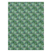 トロピッ葉クパターン – 緑の葉 テーブルクロス (正面)