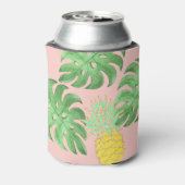 トロピッ葉クビーチ結婚式パイナップルグリーン 缶クーラー (缶裏面)