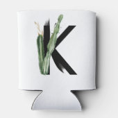 トロピッ葉クフェイクゴールドフォイル文字Kモノグラム 缶クーラー (裏面)