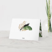 トロピッ葉クフェイク・ゴールド・フォイル・フレームありがとう カード (裏面)