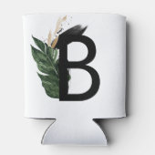 トロピッ葉クフェイク・ゴールド・フォイル・レターBモノグラム 缶クーラー (裏面)