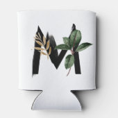 トロピッ葉クフェイク・ゴールド・フォイル・レターMモノグラム 缶クーラー (裏面)