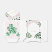 トロピッ葉クフローラ金ゴールド幾何結婚性 フェイバーボックス (折り畳みなし)