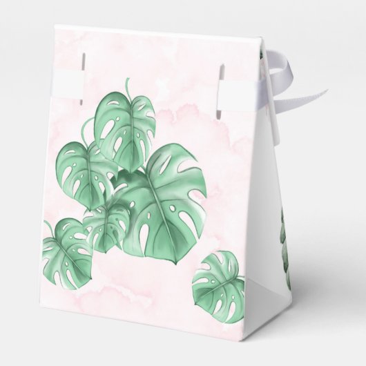 トロピッ葉クフローラ金ゴールド幾何結婚性 フェイバーボックス (裏面サイド)