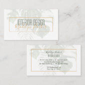 トロピッ葉クモダンインテリア設計 名刺 (正面/裏面)