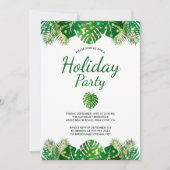 トロピッ葉クライツライツリーフホリデイビーチパーティー 招待状 (正面)