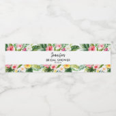 トロピッ葉クルアウ（ハワイ式宴会）ブライダルシャワー ペットボトルラベル (シングルラベル)