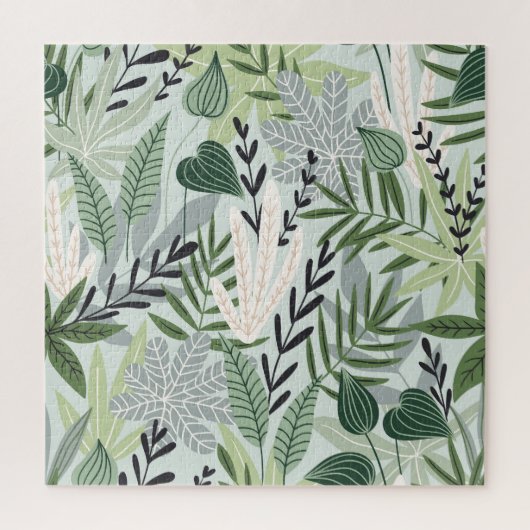 トロピッ葉クヴィンテージプリント: ジグソーパズル (縦)