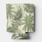 トロピッ葉クヴィンテージヤシ壁紙 缶クーラー (裏面)