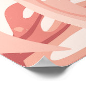 トロピッ葉クヴィンテージ：手描きパターン。 ポスター (角)